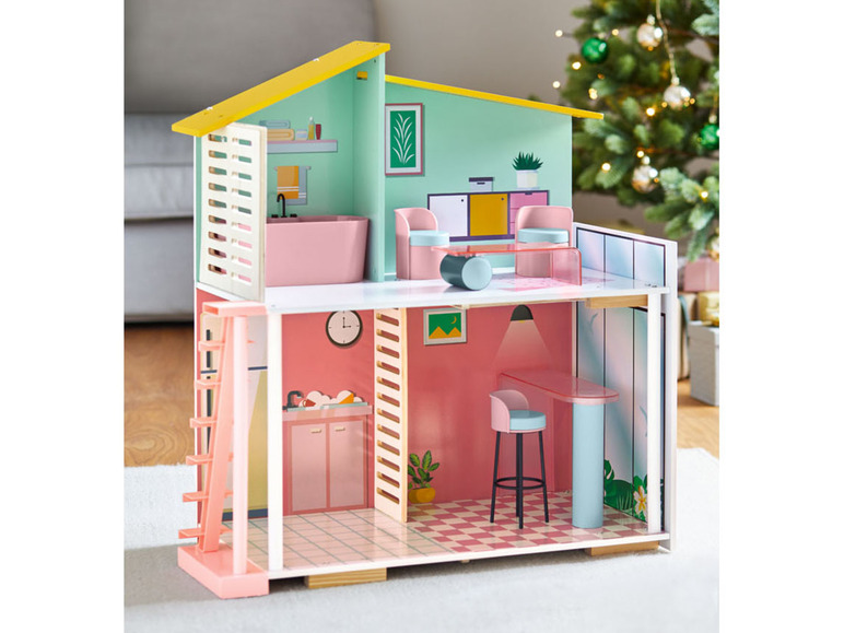 Drewniany domek dla lalek Fashion Doll