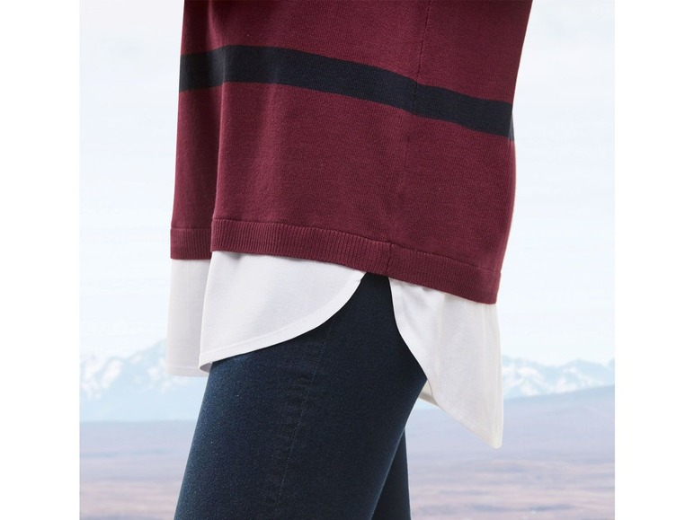 Pełny ekran: esmara® Sweter damski z koszulowym brzegiem - zdjęcie 13