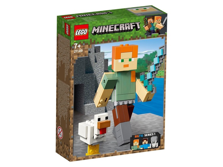 Pełny ekran: Lego Minecraft 21149 BigFig - Alex z kurczakiem - zdjęcie 1