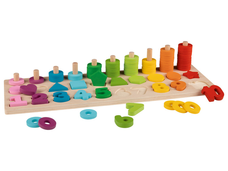 Pełny ekran: Playtive Drewniany zestaw Montessori do nauki liczenia - zdjęcie 2