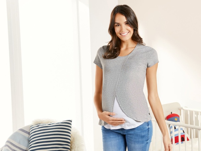 Pełny ekran: esmara® Koszulka ciążowa, 2 sztuki - zdjęcie 3