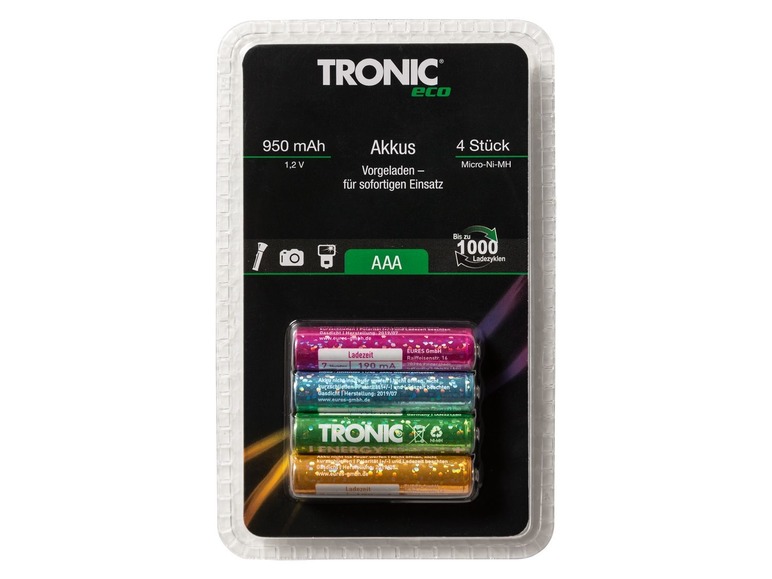 Pełny ekran: TRONIC® Zestaw 4 akumulatorków 1,2 V - zdjęcie 2