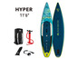 Nafukovana deska do paddleboardingu Aqua Marina Hyper 11'6 z akcesoriami.