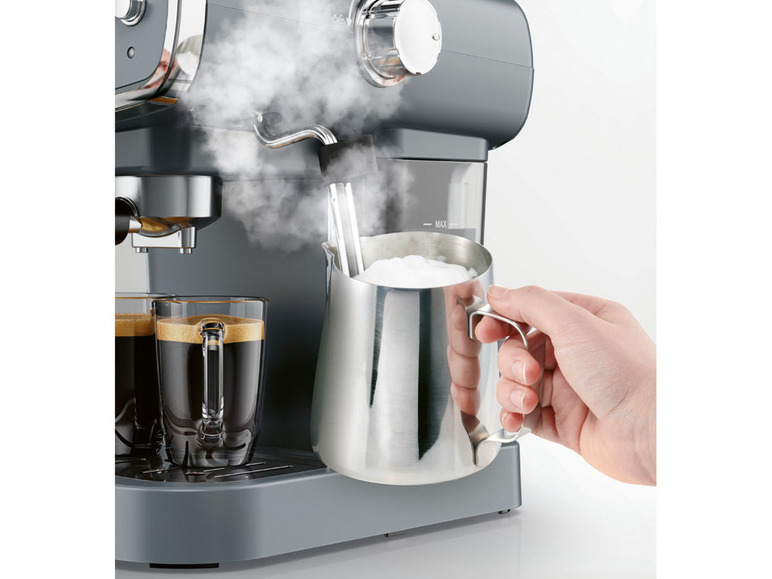 Pełny ekran: Silvercrest Kitchen Tools Ekspres ciśnieniowy do kawy SEM 1050 A1, 1050 W - zdjęcie 7