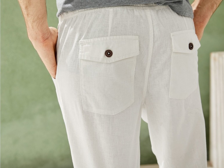 Pełny ekran: LIVERGY® Spodnie męskie z lnem, 1 para - zdjęcie 5