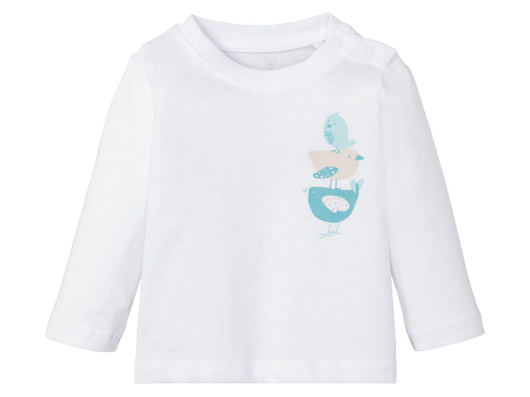Pełny ekran: lupilu® Bluzki niemowlęce z długim rękawem, 3 sztuki - zdjęcie 3