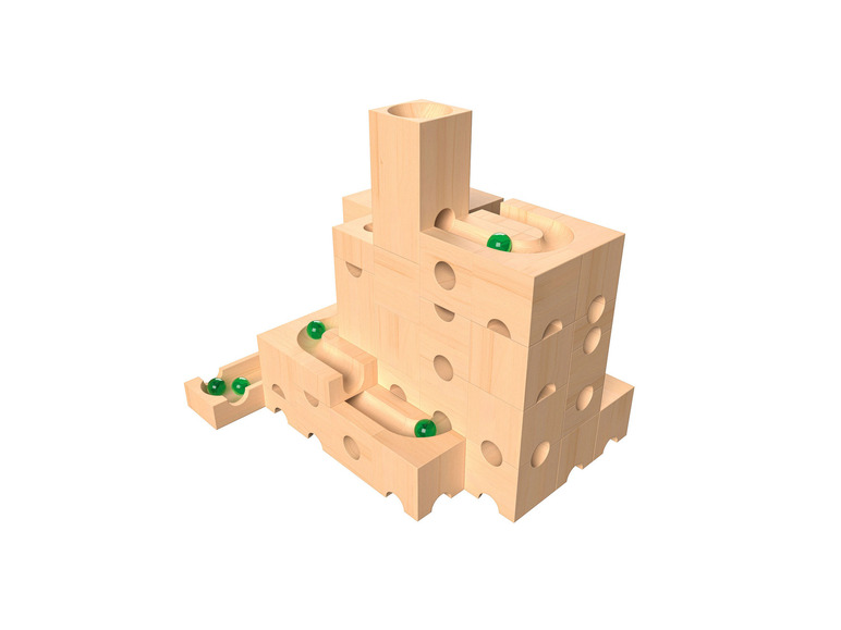 Pełny ekran: PLAYTIVE® Tor drewniany dla szklanych kulek - zdjęcie 3
