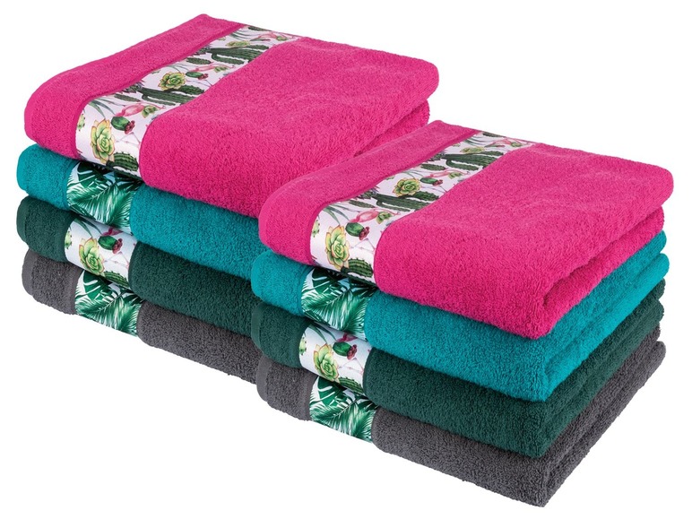 Pełny ekran: miomare Ręczniki 50 x 100 cm, 2 sztuki - zdjęcie 1