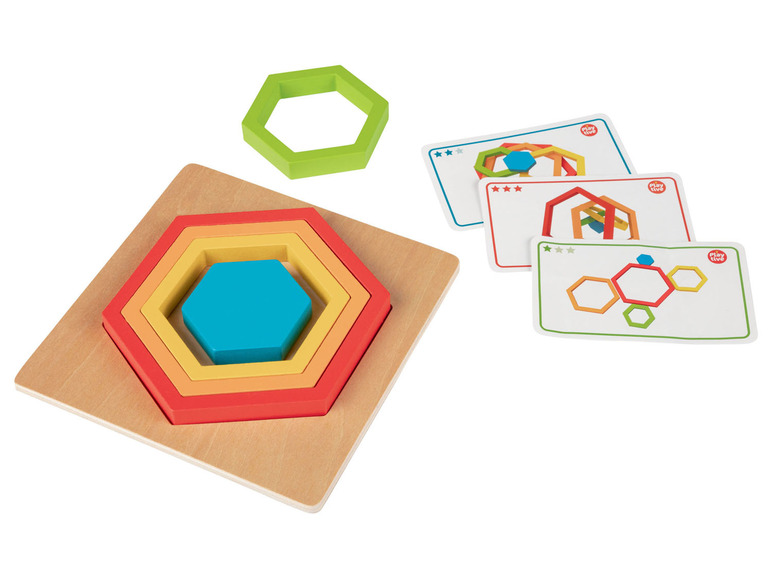 Pełny ekran: PLAYTIVE® Drewniane puzzle Montessori, 9 elementów, 1 komplet - zdjęcie 3