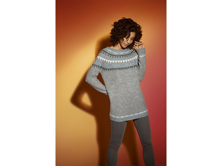 Pełny ekran: esmara® Sweter damski z motywem norweskim - zdjęcie 3