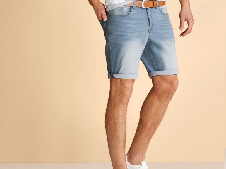 Pełny ekran: LIVERGY® Szorty męskie o wyglądzie jeansów, 1 para - zdjęcie 4