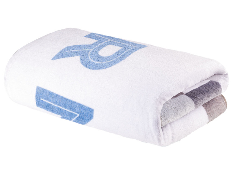 Pełny ekran: Welurowy ręcznik kąpielowy z logo Real Madrid, 70 x 140 cm - zdjęcie 2