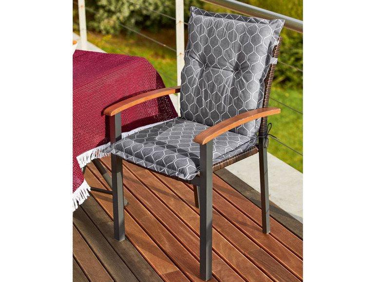 Pełny ekran: florabest Poduszka na krzesło z niskim oparciem, 100 x 50 x 8 cm, 1 sztuka - zdjęcie 11