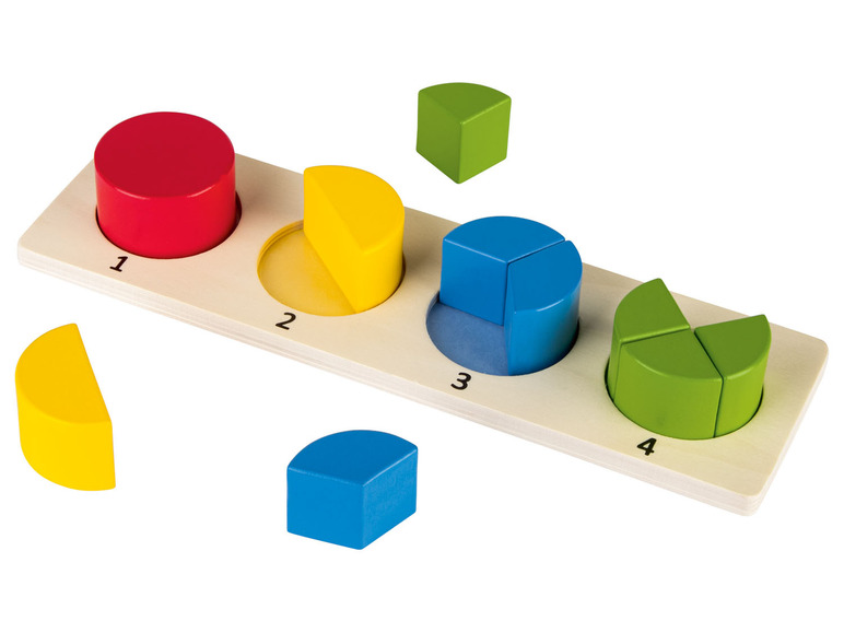 Pełny ekran: Playtive Drewniane puzzle geometryczne Montessori, 1 komplet - zdjęcie 7