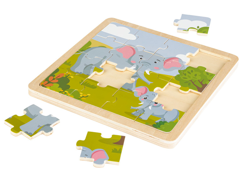 Pełny ekran: Playtive Puzzle drewniane, 17 elementów - zdjęcie 7