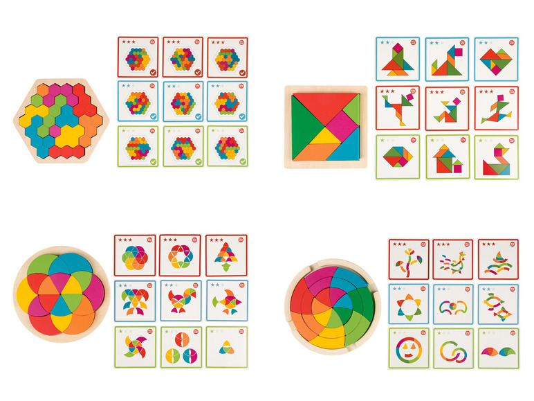 Pełny ekran: Playtive Drewniana układanka Montessori, 1 zestaw - zdjęcie 1
