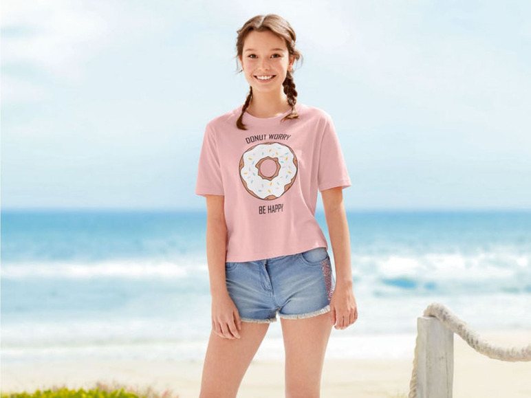 Pełny ekran: PEPPERTS® T-shirt dziewczęcy z bawełny, 1 sztuka - zdjęcie 1