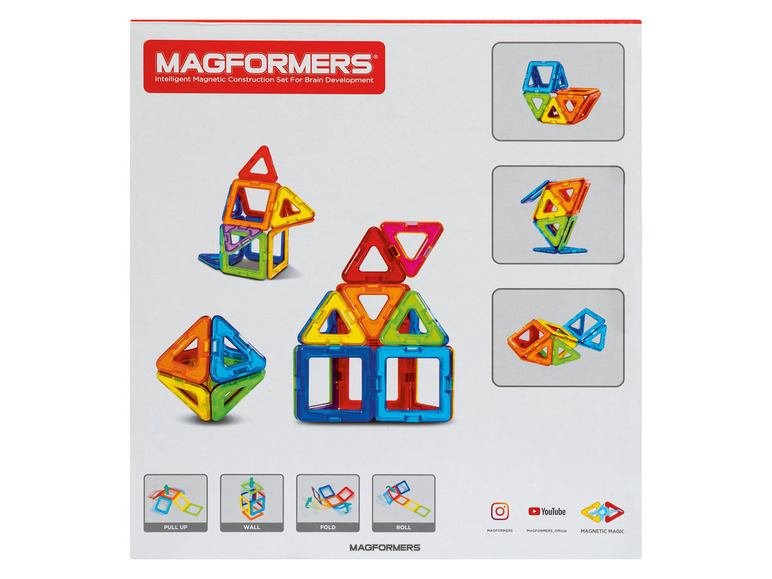 Pełny ekran: Magformers Zabawka konstrukcyjna magnetyczna, 14 elementów - zdjęcie 3