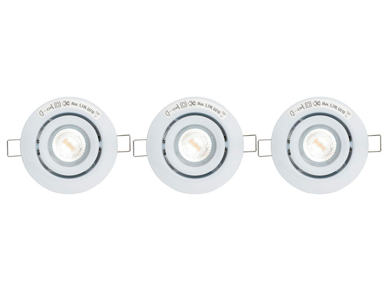 Pełny ekran: LIVARNO LUX 3 reflektorki LED do zabudowy Zigbee Smart Home, 1 zestaw - zdjęcie 7