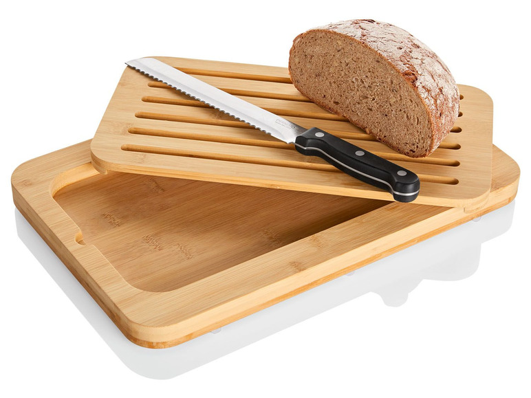 Pełny ekran: ERNESTO® Bambusowa deska do krojenia chleba, 1 sztuka - zdjęcie 4