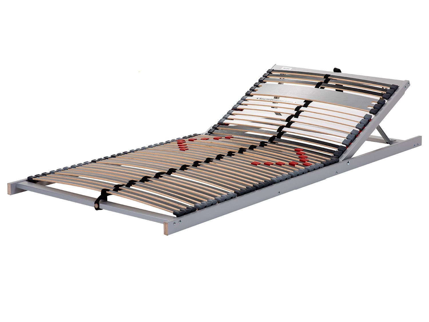BeCo 7-strefowy luksusowy stelaż Trio Powerflex z 42 listwami i obniżeniem ramion, regulowany zagłówek (90 x 200 cm)