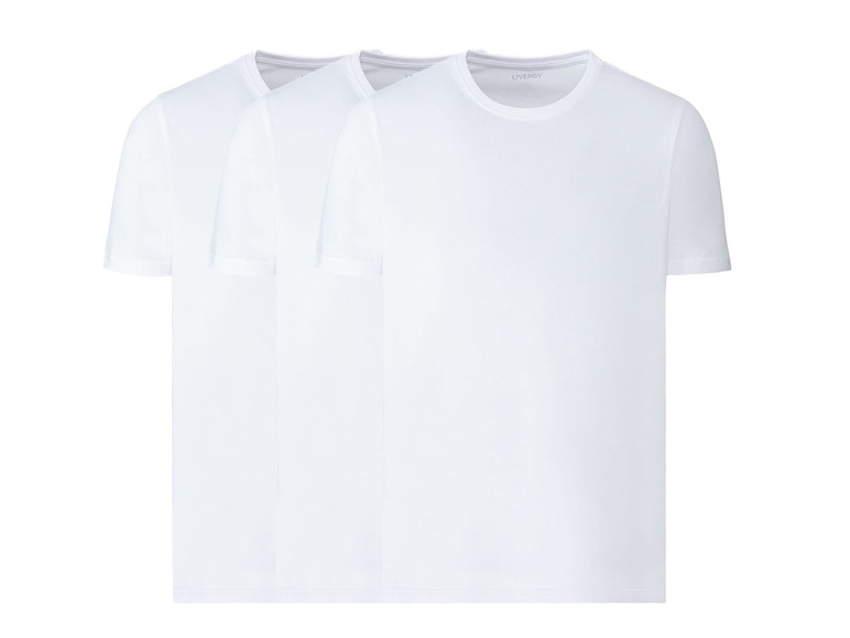Pełny ekran: LIVERGY® T-shirt męski z bawełny, 3 sztuki - zdjęcie 2