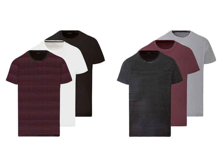Pełny ekran: LIVERGY® T-shirt męski z bawełną, 3 sztuki - zdjęcie 1