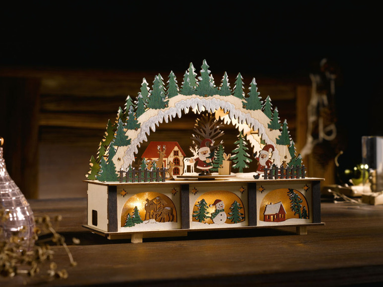 Pełny ekran: LIVARNO HOME Domek z ruchomymi figurkami i oświetleniem LED, 1 sztuka - zdjęcie 6