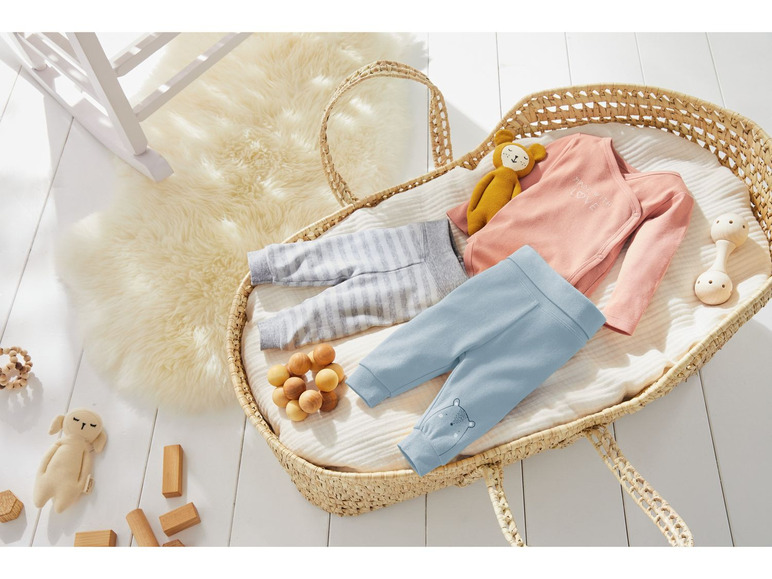 Pełny ekran: lupilu Spodnie dresowe niemowlęce, 2 pary - zdjęcie 2