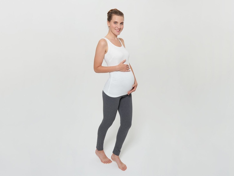 Pełny ekran: esmara® Legginsy ciążowe z biobawełną, 2 pary - zdjęcie 30