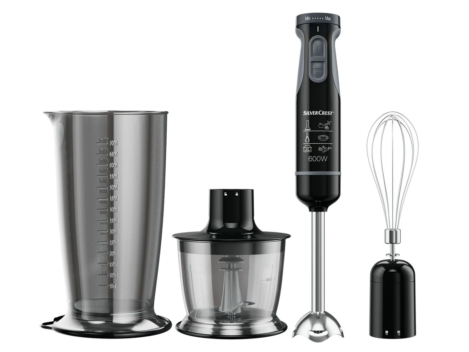 SILVERCREST Blender ręczny z zestawem akcesoriów SSMS
