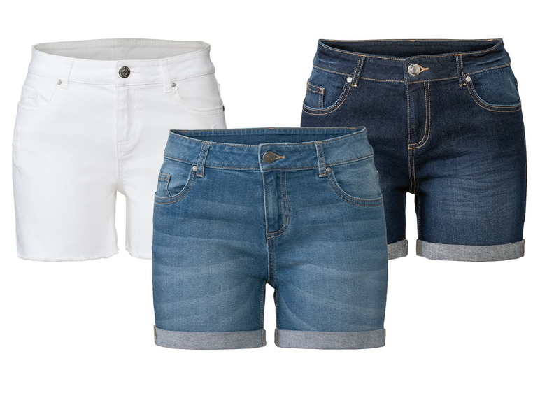 Pełny ekran: esmara® Szorty jeansowe damskie, 1 para - zdjęcie 1