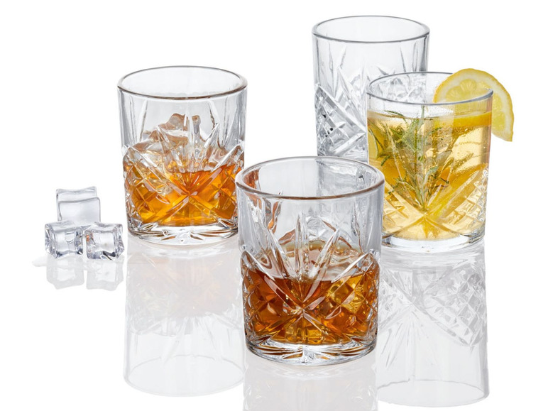 Pełny ekran: ERNESTO® Zestaw szklanek do drinków, ginu, whiskey, wody, 4 szt. - zdjęcie 10