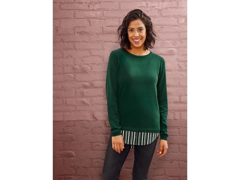 Pełny ekran: esmara® Sweter damski z koszulowym dołem - zdjęcie 10