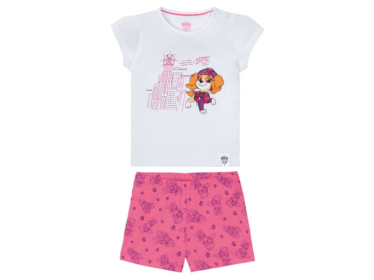 Pełny ekran: Piżama dziewczęca z kolekcji Psi Patrol (t-shirt + spodenki), 1 komplet - zdjęcie 8