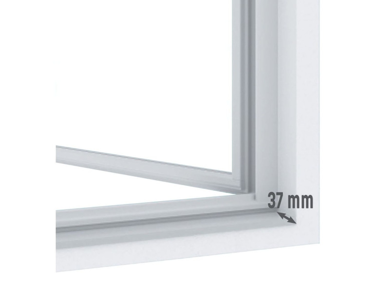 Pełny ekran: Aluminiowa moskitiera drzwiowa z ramą zaciskową - zdjęcie 4