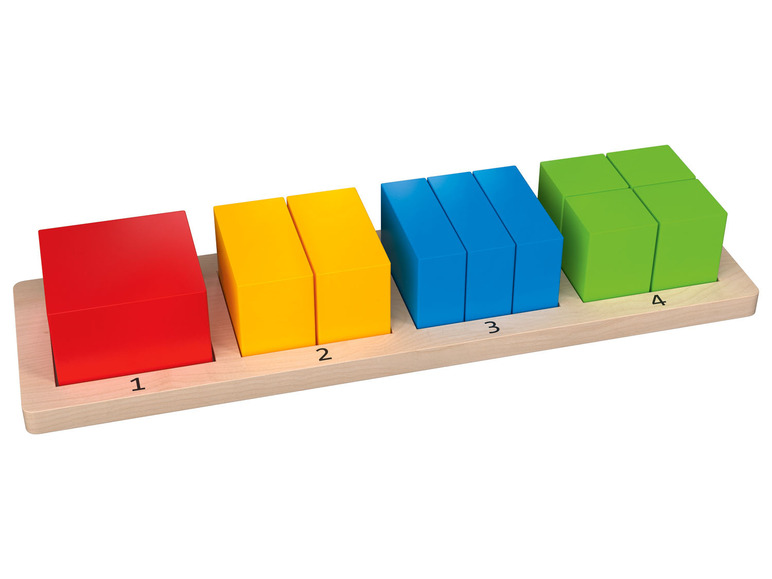 Pełny ekran: Playtive Drewniane puzzle geometryczne Montessori, 1 komplet - zdjęcie 2