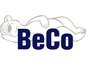 Logo BeCo ze śpiącym niedźwiedziem.