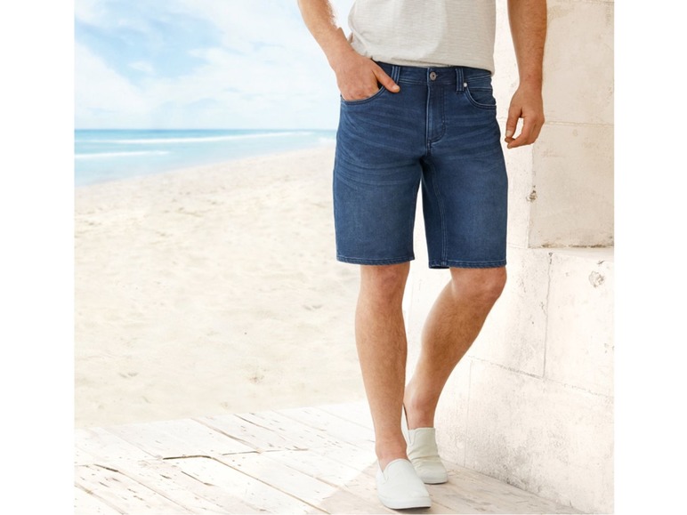 Pełny ekran: LIVERGY® Bermudy męskie jeansowe, 1 para - zdjęcie 6
