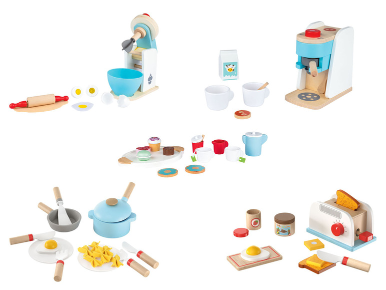 Pełny ekran: Playtive Zestaw do zabawy akcesoria kuchenne z drewna, 1 komplet - zdjęcie 1