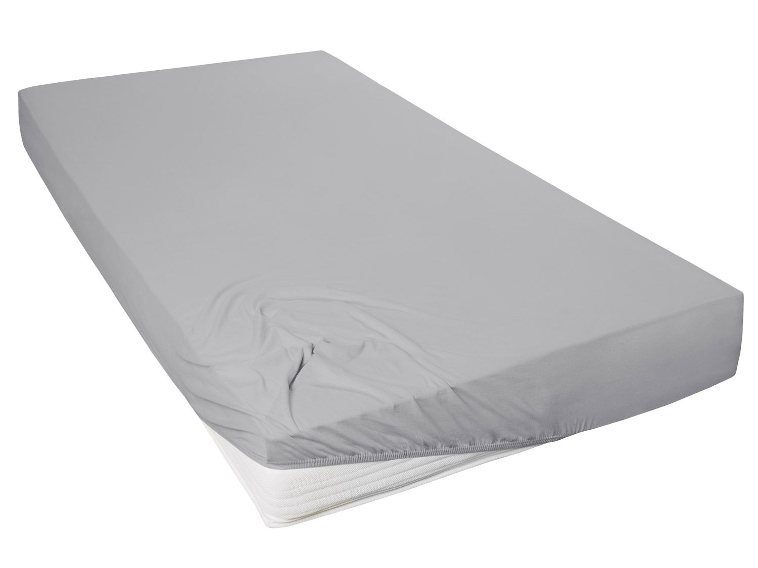 Przezieradło napinane Primera z gumką dookoła, wysokość narożnika do 22 cm. (Granit, 140 - 160 x 200 cm)