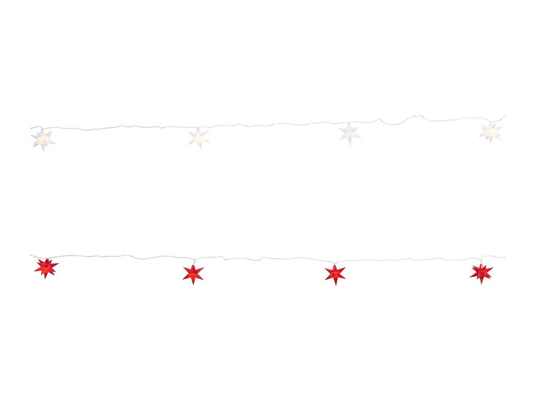 Pełny ekran: Melinera Girlanda świetlna LED ze świecącymi gwiazdami 3D, 1 sztuka - zdjęcie 1