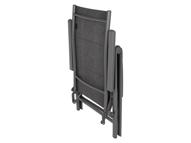 Pełny ekran: florabest Fotel leżak ogrodowy aluminiowy z podnóżkiem, antracytowy - zdjęcie 5