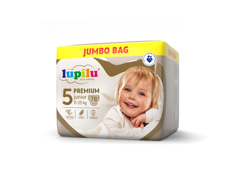 Pełny ekran: LUPILU® Pieluchy PREMIUM 5 Junior (11-23 kg), 78 sztuk - zdjęcie 3
