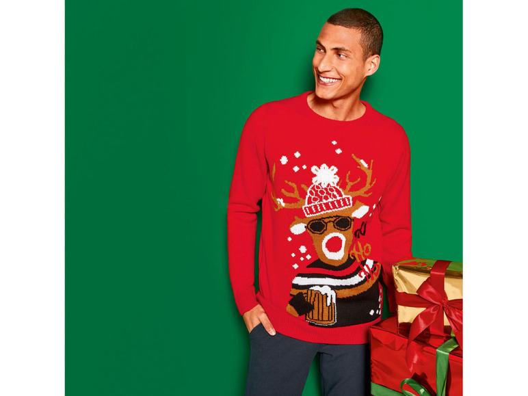 Pełny ekran: LIVERGY® Sweter świąteczny męski - zdjęcie 4