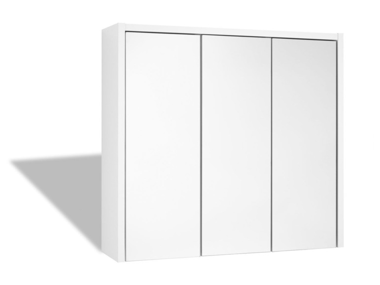 Pełny ekran: LIVARNO home Szafka łazienkowa wisząca z lustrem Oslo, biały - zdjęcie 2