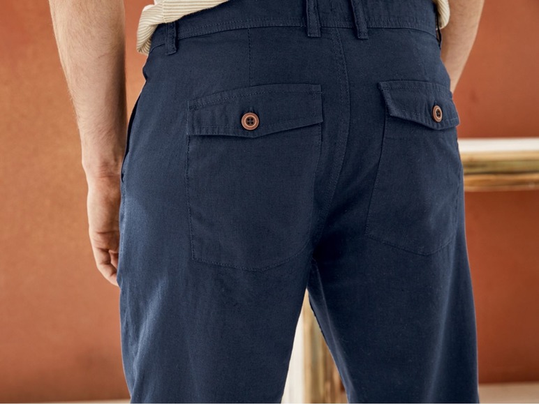 Pełny ekran: LIVERGY® Spodnie męskie z lnem, 1 para - zdjęcie 25