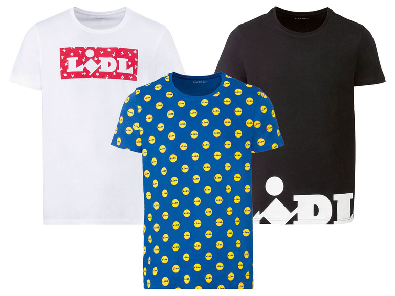 Pełny ekran: LIVERGY® T-shirt męski z bawełny z kolekcji LIDL, 1 sztuka - zdjęcie 3