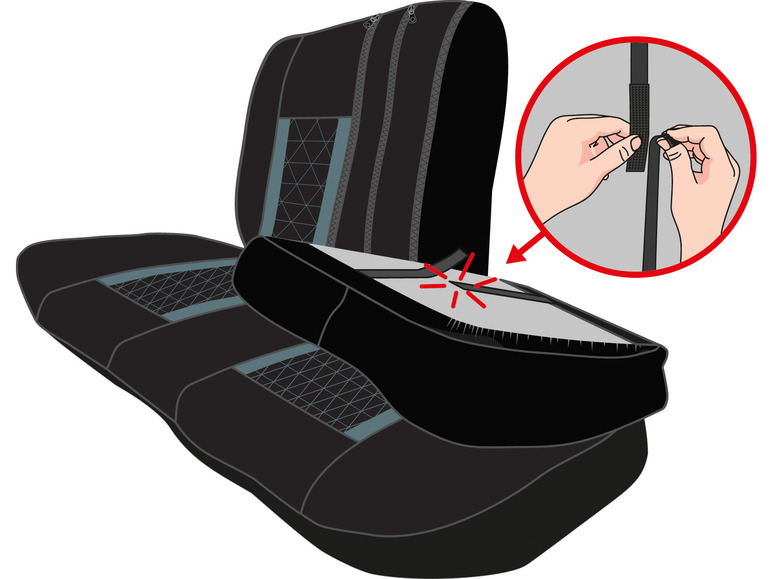 Pełny ekran: ULTIMATE SPEED Pokrowce ochronne na fotele samochodowe - zdjęcie 5