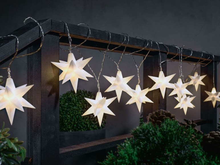 Pełny ekran: Melinera Girlanda świetlna LED ze świecącymi gwiazdami 3D, 1 sztuka - zdjęcie 9